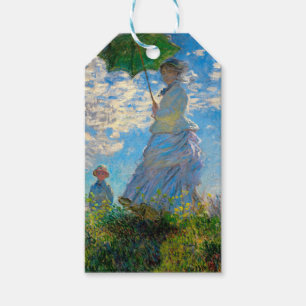 Étiquettes-cadeau Monet Femme Parasol Impressionnisme