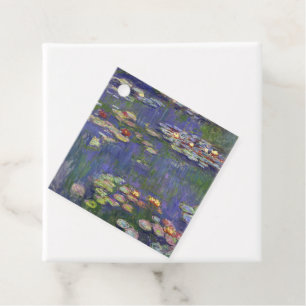 Étiquettes Cadeau Monet Water Lilies Chef-d'oeuvre Peinture