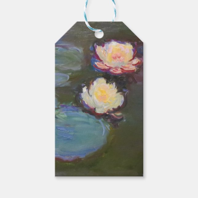 Étiquettes-cadeau Monet Water Lys Pond Nénuphars Peinture (Devant)
