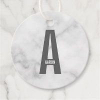 Monogramme et nom personnalisés gras modernes