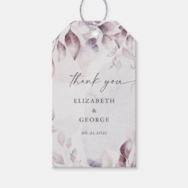 Étiquettes-cadeau monogramme floral de chute lunaire mariage étiquet
