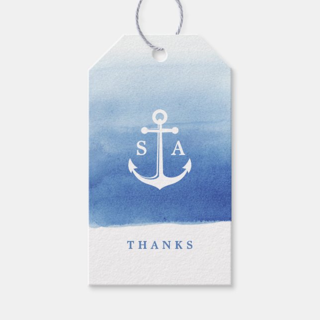 Étiquettes-cadeau Monographie d'ancrage nautique de la plage d'aquar (Devant)