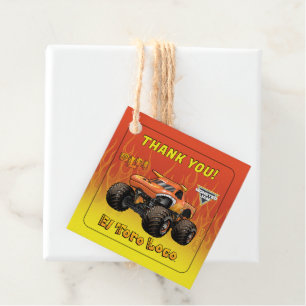 Étiquettes Cadeau Monster Jam - El Toro Loco Anniversaire