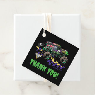 Étiquettes Cadeau Monster Jam Grave Digger Thank You