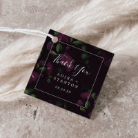 Moody Purple Blooms | Merci Motif noir