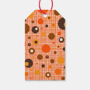 Étiquettes-cadeau Motif atomique moderne du milieu du siècle