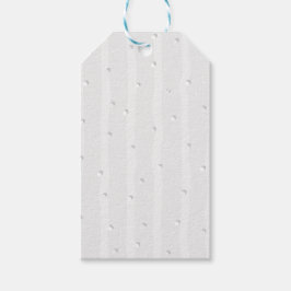 Étiquettes-cadeau Motif blanc cassé naturel