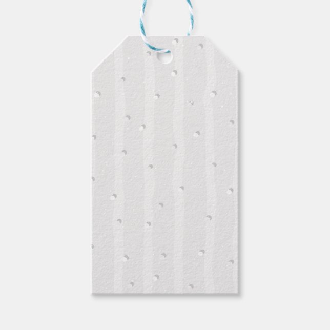 Étiquettes-cadeau Motif blanc cassé naturel (Devant)