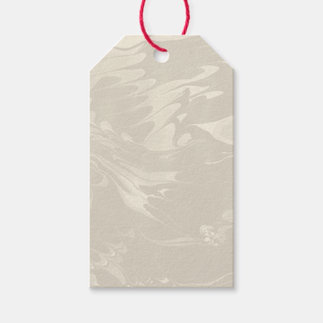 Étiquettes-cadeau Motif classique en marbre à spirale (Devant)