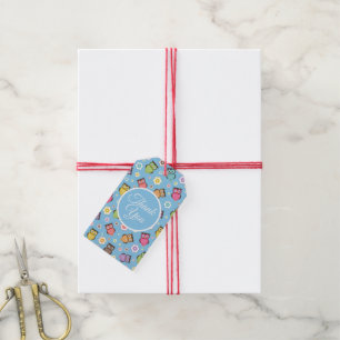 Étiquettes-cadeau Motif de Chouette lunaire