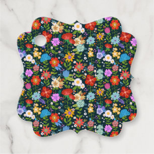 Étiquettes Cadeau Motif de fleurs sans soudure Ditsy-13554