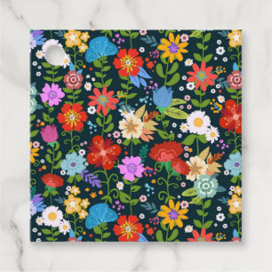 Étiquettes Cadeau Motif de fleurs sans soudure Ditsy-13554