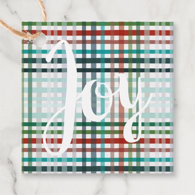Étiquettes Cadeau Motif de Noël (Devant)