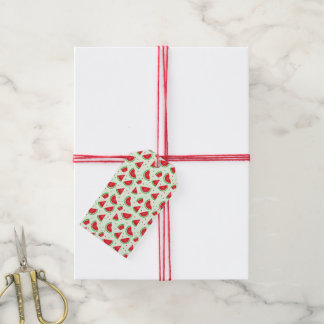 Étiquettes-cadeau Motif de pastèque Melon Fruit Été Vert clair