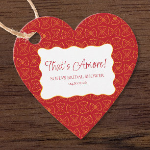 Étiquettes Cadeau Motif de pâtes C'est l'amour Semaine de mariage it
