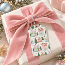Motif de village de Noël fantaisiste et festif mig