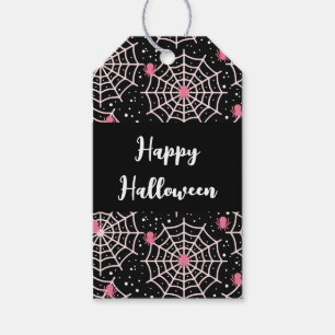 Étiquettes-cadeau Motif des toiles d'Halloween et araignées