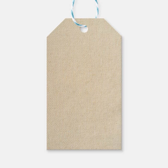 Étiquettes-cadeau Motif Faux burlap (Devant)