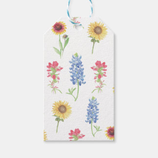 Étiquettes-cadeau Motif Fleur sauvage du Texas