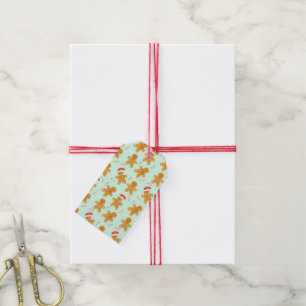 Étiquettes-cadeau Motif homme en pain d'épices