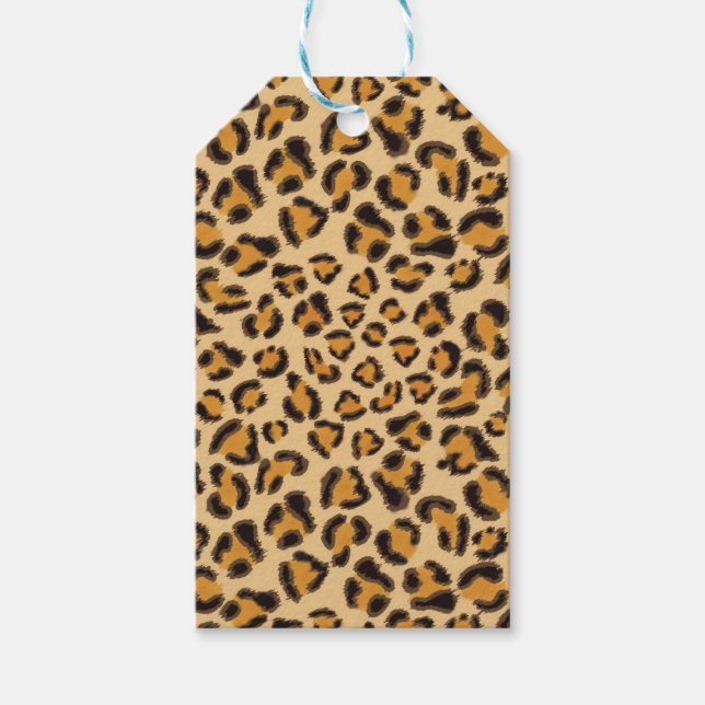 Étiquettes-cadeau Motif léopard (Devant)