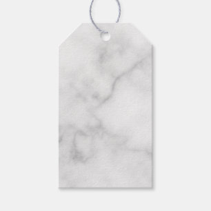 Étiquettes-cadeau Motif Marbre blanc élégant