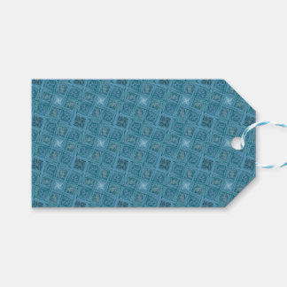 Étiquettes-cadeau Motif océanique géométrique sans couture