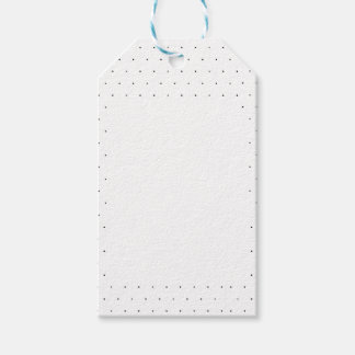 Étiquettes-cadeau Motif Pois noir et blanc