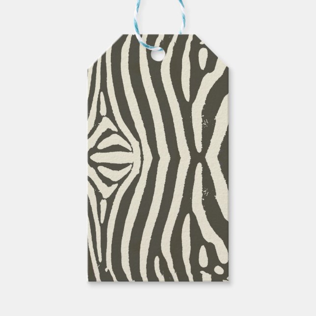 Étiquettes-cadeau Motif Poster de animal Zebra Stripe (Devant)