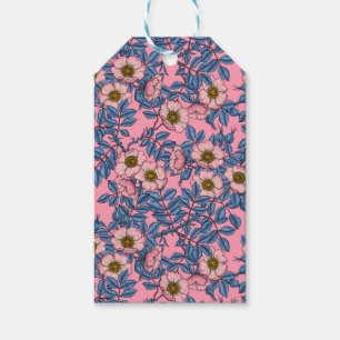 Étiquettes-cadeau Motif rose de chien