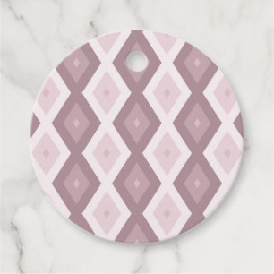Étiquettes Cadeau motif rose quartz rose diamant