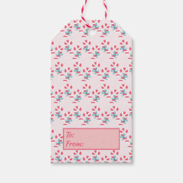 Étiquettes-cadeau Motif Sucre de canne rose mignon - Noël