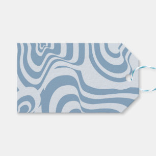 Étiquettes-cadeau Motif Super Y2K rétro bleu