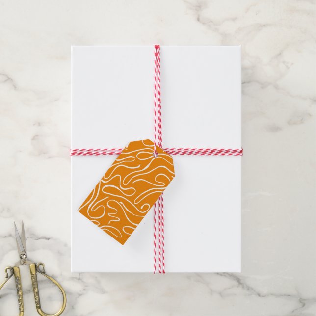 Étiquettes-cadeau Motif Vibes Abstrait (Avec de la ficelle)
