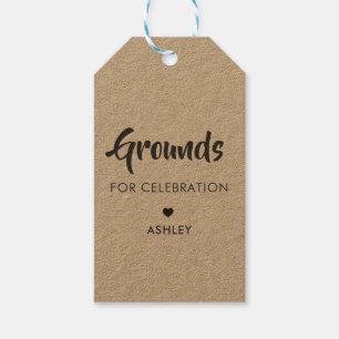 Étiquettes-cadeau Motifs de célébration Tags, Tag de café, Kraft
