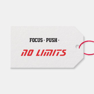 Étiquettes-cadeau Motivational Fitness White