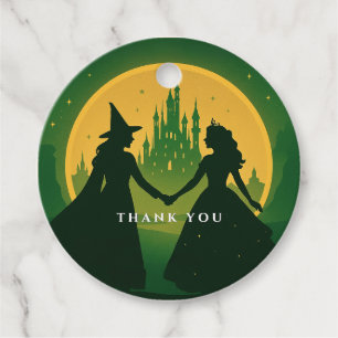 Étiquettes Cadeau Mots-clés Baby shower favori - Elphaba & Glinda