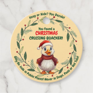 Étiquettes Cadeau Mots clés Christmas Cruising Duck