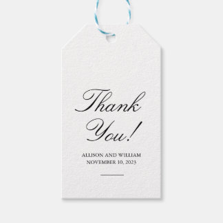 Étiquettes-cadeau Mots clés de la faveur de mariage - Merci!