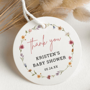 Étiquettes Cadeau Mots-clés Fleur sauvage Baby shower de printemps M
