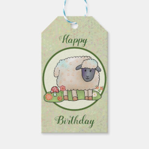 Étiquettes-cadeau Mouton au pâturage
