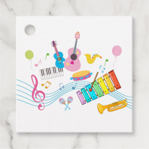 Étiquettes Cadeau musique, instruments de musique tambour enfants ch