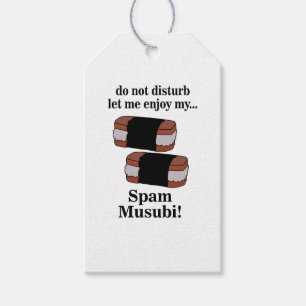 Étiquettes-cadeau Musubi Laissez-Moi Profiter De Mon Spam Musubi