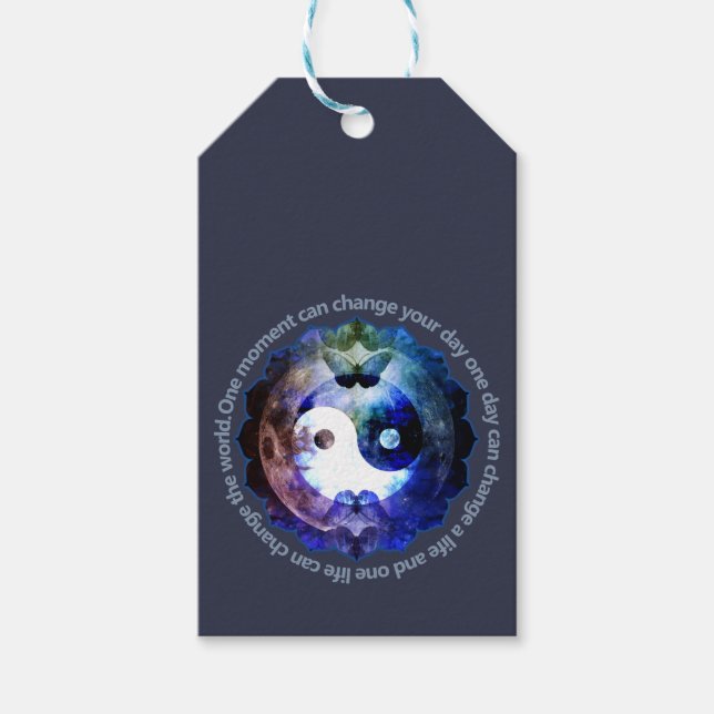 Étiquettes-cadeau Mystical Yin Yang, (Devant)