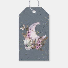 Étiquettes-cadeau Mystique Lavande de Boho Lavande Lune et Bouteille
