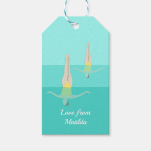 Étiquettes-cadeau Natation artistique