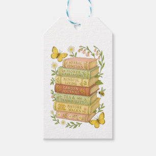 Étiquettes-cadeau Nature et livre Lover Botanique Stack
