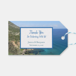 Étiquettes-cadeau Nature Photographie Méditerranée Mariage de la mer