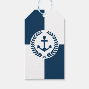 Étiquettes-cadeau Nautical themed design