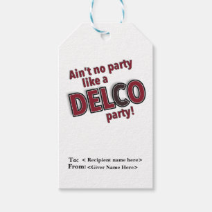 Étiquettes-cadeau Ne faites pas partie comme le Delco Party
